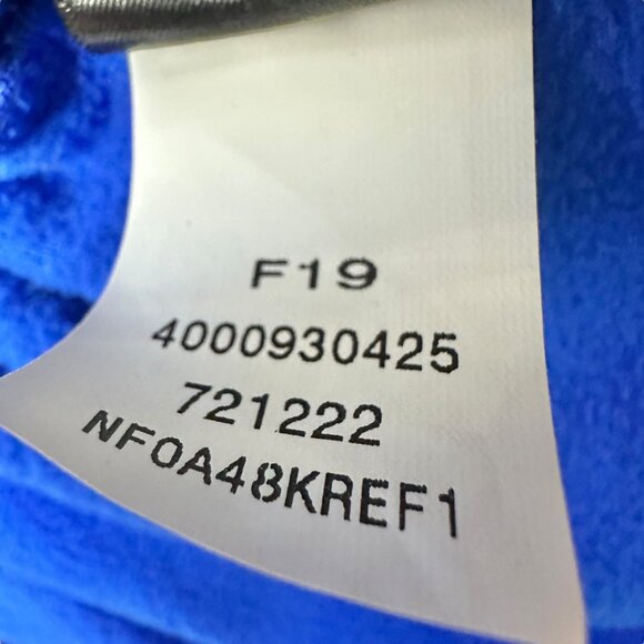 The North Face Fleece Pullover Mens M Blue Black Quarter-Zip Lightweight Soft LS - Picture 7 of 8